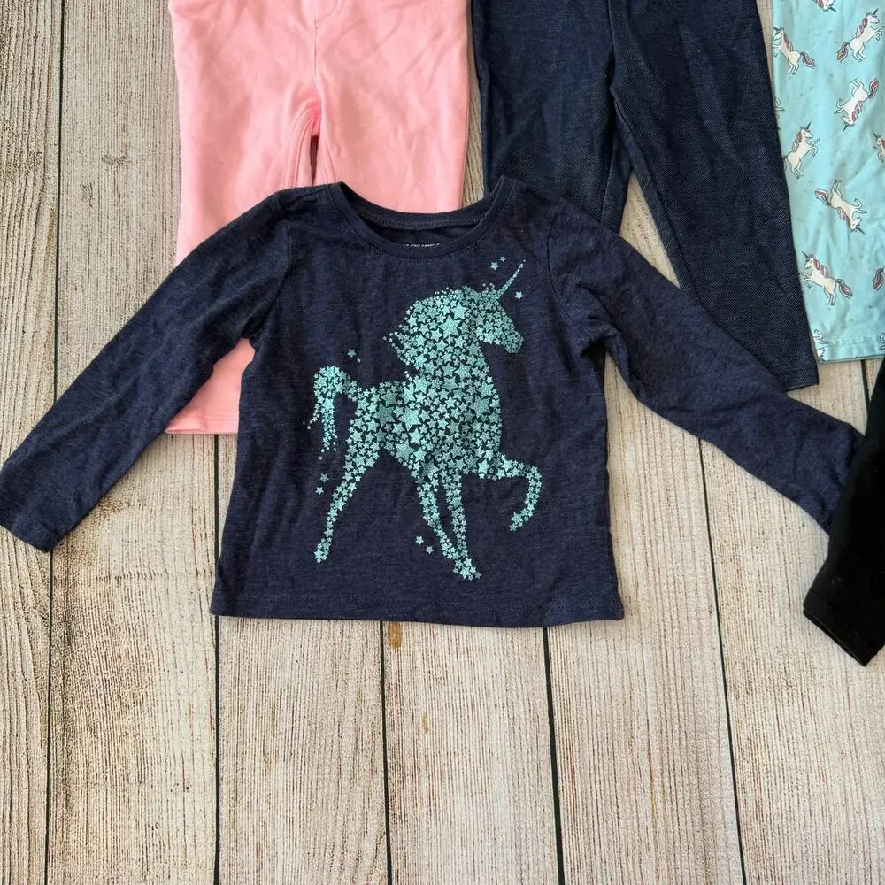 Girls 18 month Bundle - 2 long sleeve shirts - 3 pairs of pants